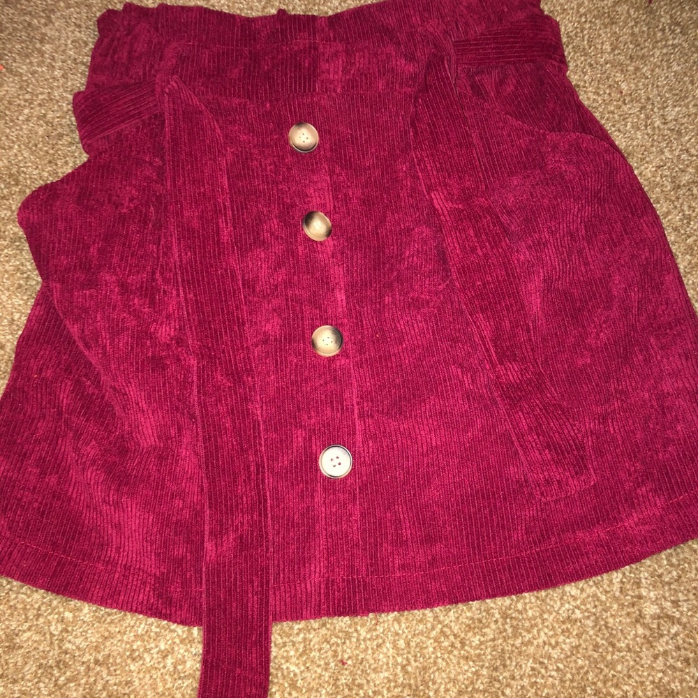 Red skirt